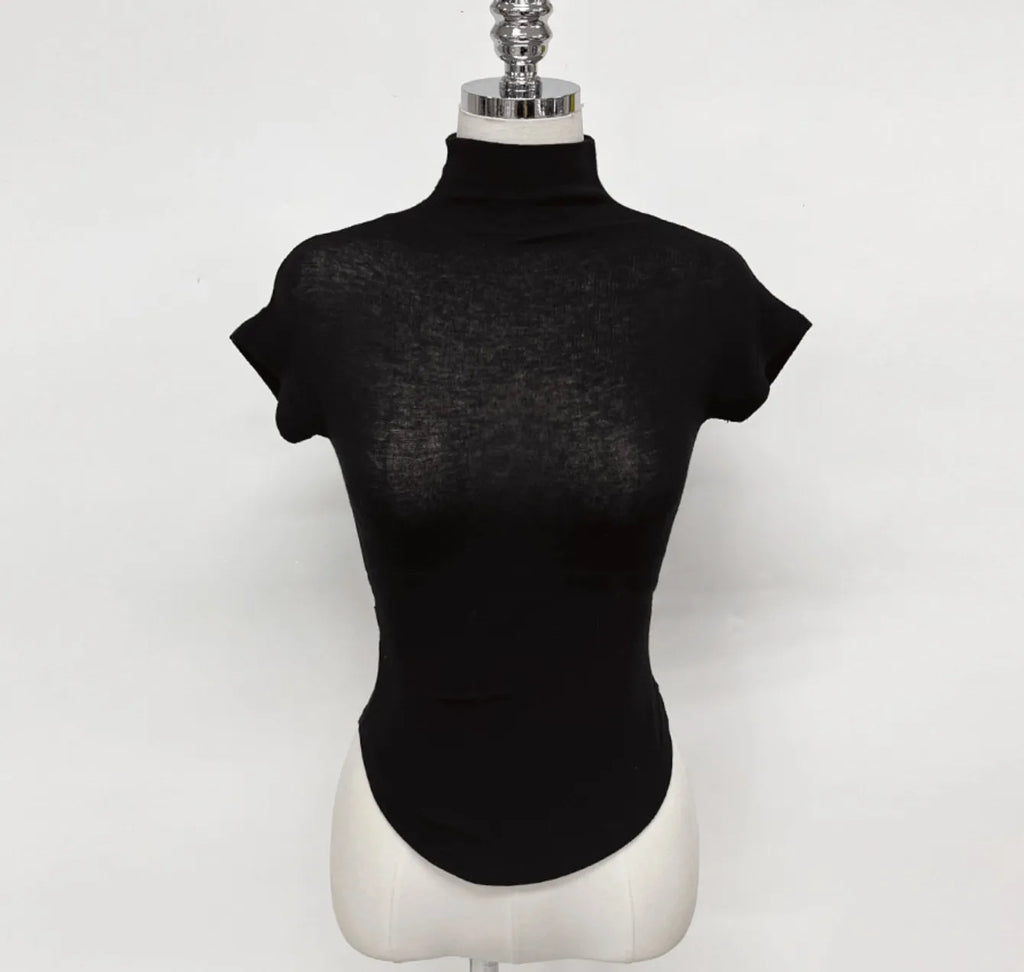 T-Shirt femmes basique décontracté été T-Shirt col rond Femme vêtements Sexy poitrine basse voir à travers doux mince hauts T-Shirt Femme 2026