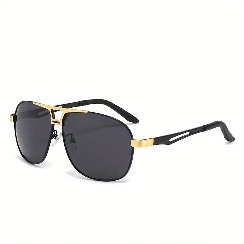 Lunettes De Soleil dégradées De mode pour hommes, grande monture, pilote, Design Anti-reflet, Lunette De Soleil Homme UV400
