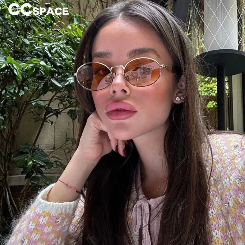 Lunettes de soleil de luxe pour femmes, rétro punk, vacances, sable, fête, 2024, 301161