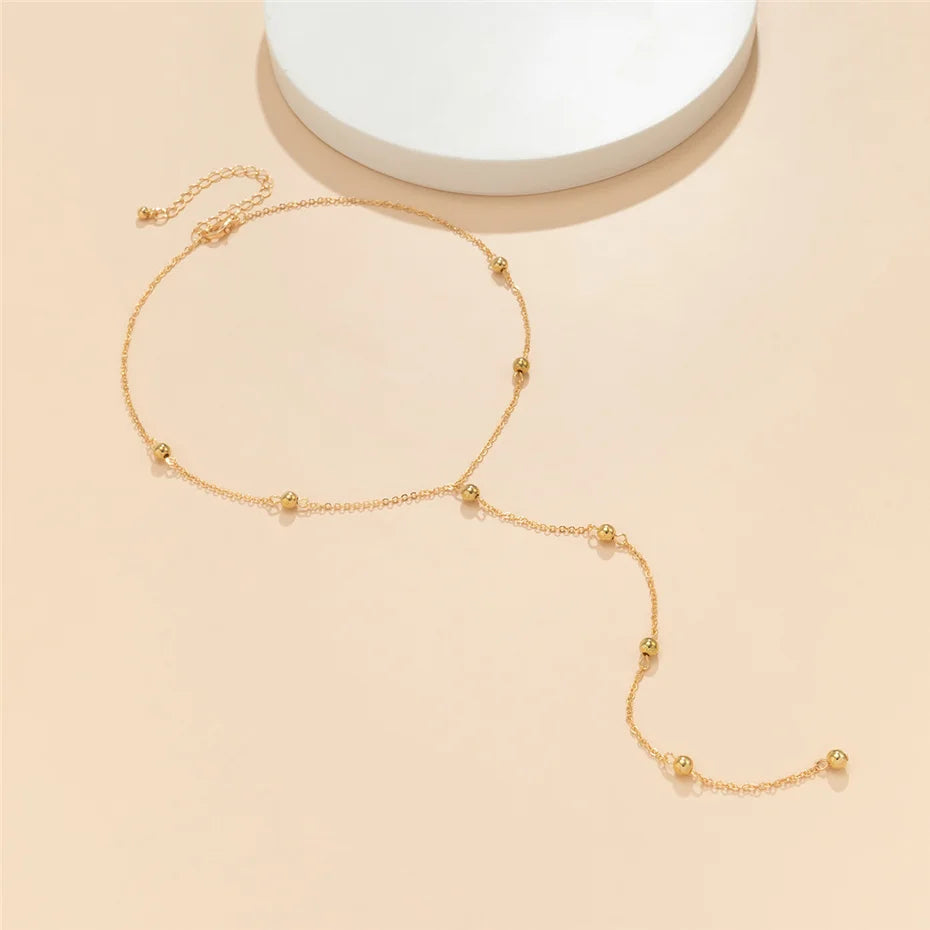 Ingemark minimalisme 2022 Long gland collier pour femmes filles Vintage poitrine mince chaîne boule pendentif femme cou bijoux cadeau nouveau