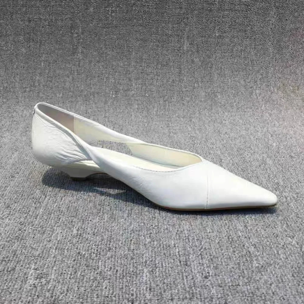 Chaussures d'été confortables pour femmes, mocassins bleus à talons bas, élégants, bout pointu, haute qualité, populaires pour jeunes, 2026