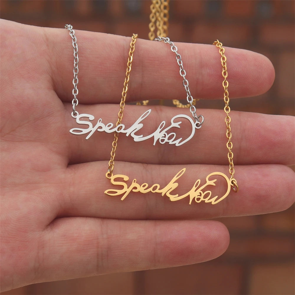 Nouveau 1989 TS version collier réputation chanteur Signature sans peur parler maintenant colliers pour amateur de musique TS inspiré Fan cadeau