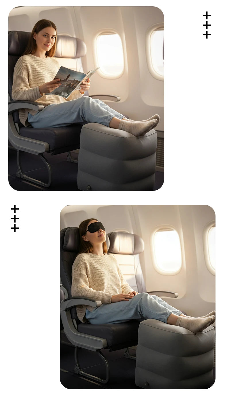 Matelas gonflable de repose-pieds d'air de tapis de trois couches pour le tapis confortable portatif de lit de voyage de sommeil