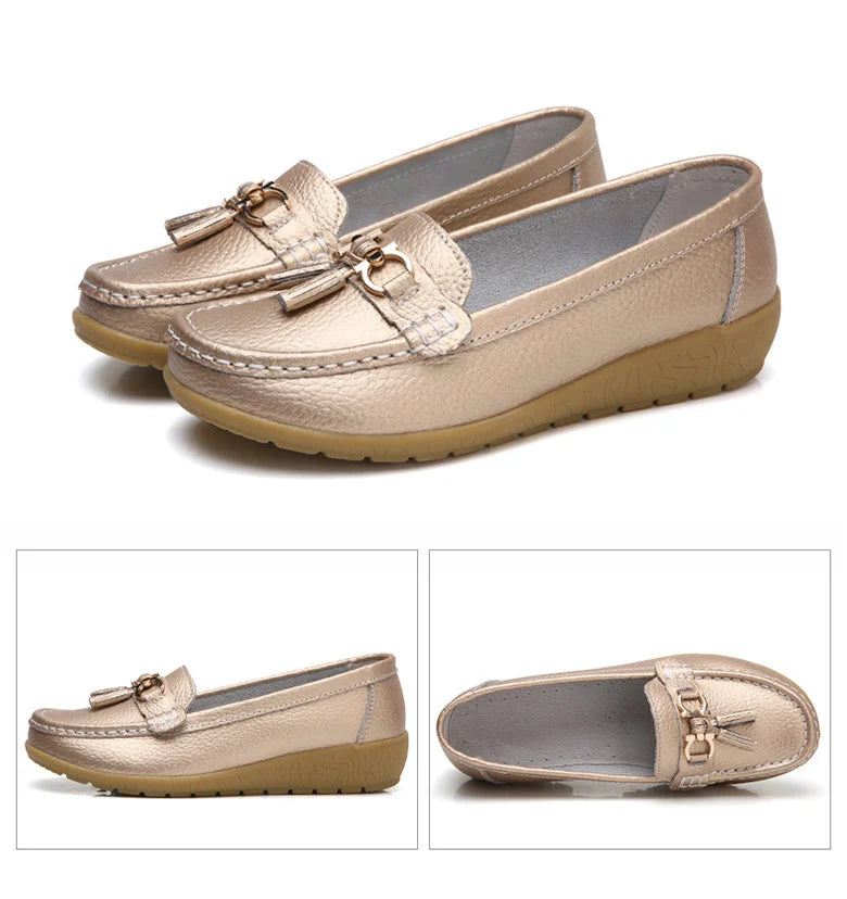 Femme chaussures talons bas chaussures décontractées femmes mocassins sans lacet chaussures plates Mocassins Femmes chaussures confortables femmes chaussures plates blanc