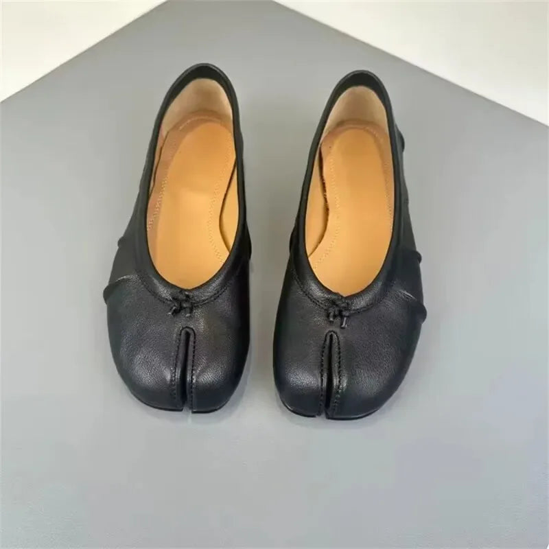 Chaussures de créateur pour femmes, ballerines confortables et tendance, chaussures décontractées à bout fendu pour le printemps, chaussures de danse, baskets, zapatillas