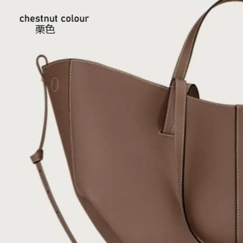 Sac fourre-tout rétro en cuir, nouveau modèle 2026, sac à bandoulière tendance pour femmes, grande capacité et design polyvalent