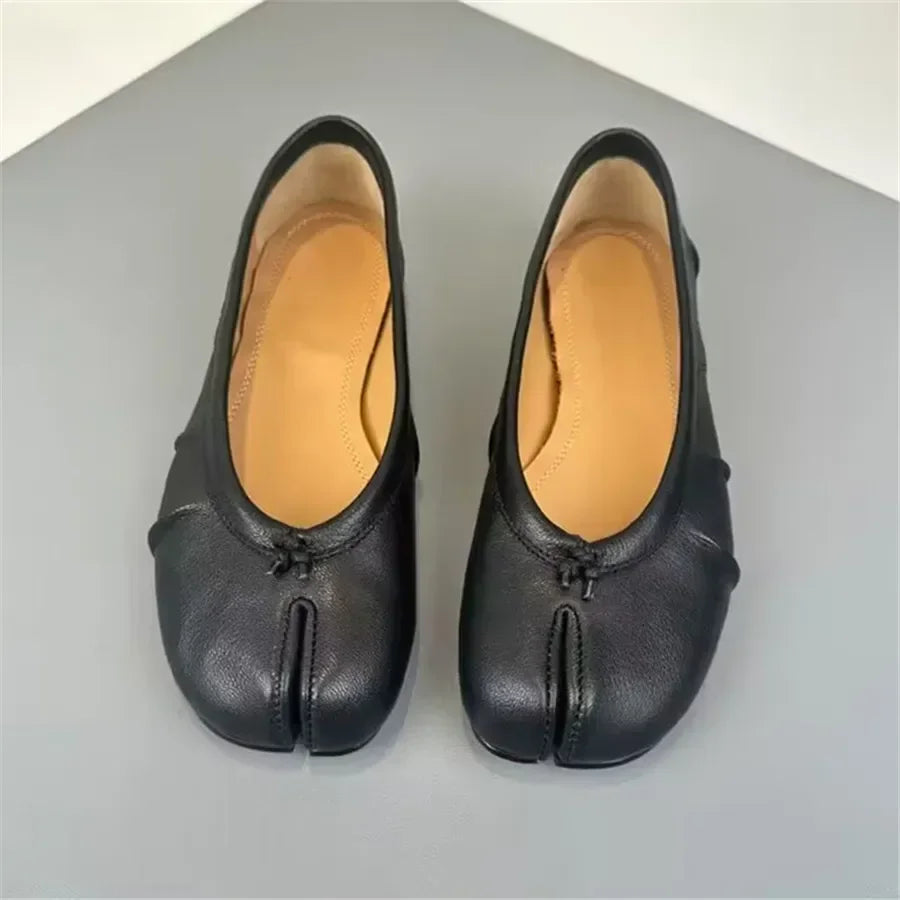 Chaussures de créateur pour femmes, ballerines confortables et tendance, chaussures décontractées à bout fendu pour le printemps, chaussures de danse, baskets, zapatillas