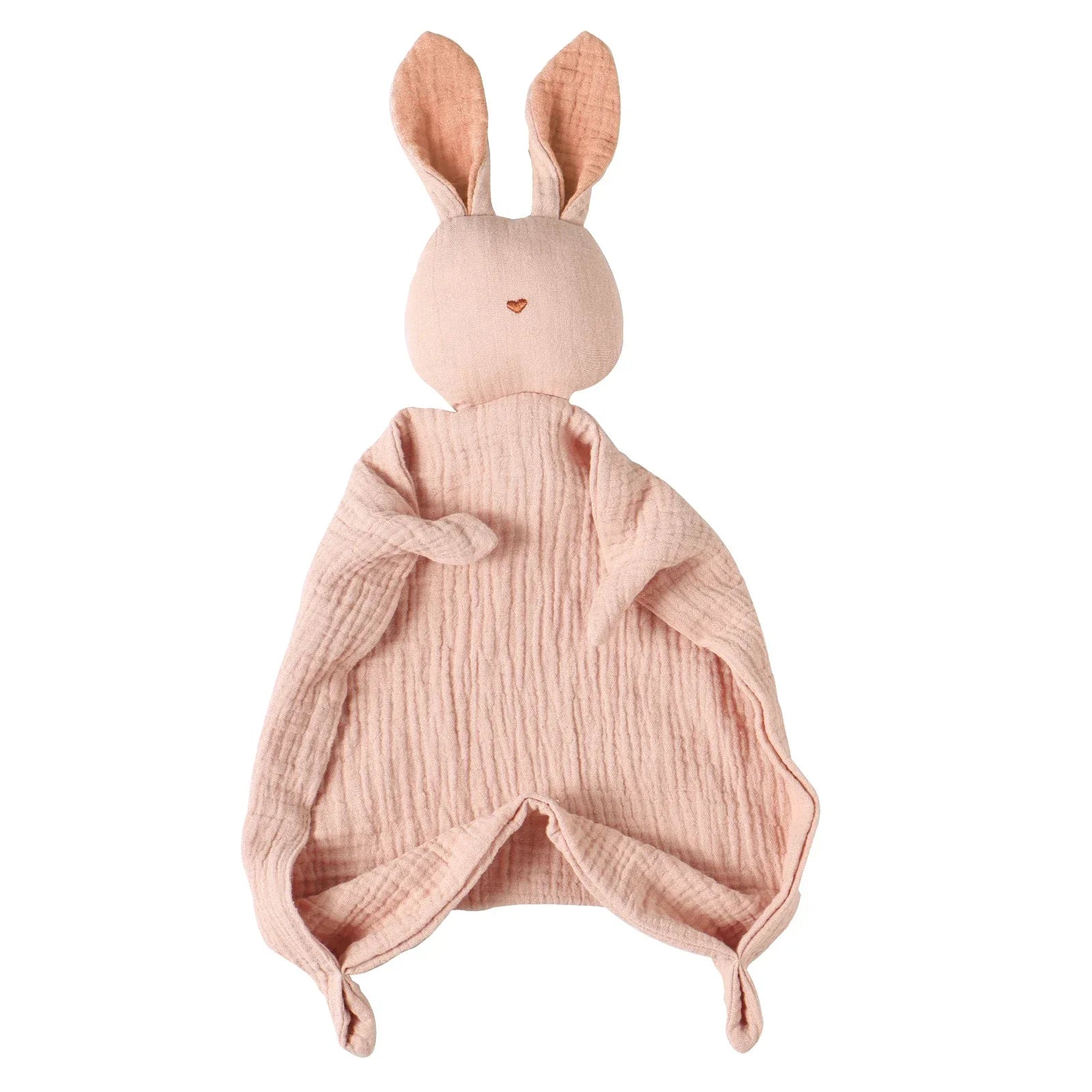 Serviette apaisante pour bébé, 100% mousseline de coton, mouchoir de dessin animé pour bébé, lapin mignon, jouet d'aide au sommeil, poupée apaisante en gaze