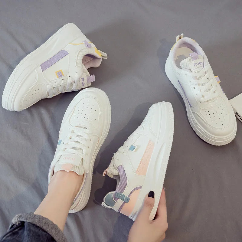 Basket Femme 2026 Nouvelle Collection Chaussures de Sport à Semelle Souple pour Femme, Chaussures Décontractées Haut de Gamme à Semelle Épaisse Printemps-Automne