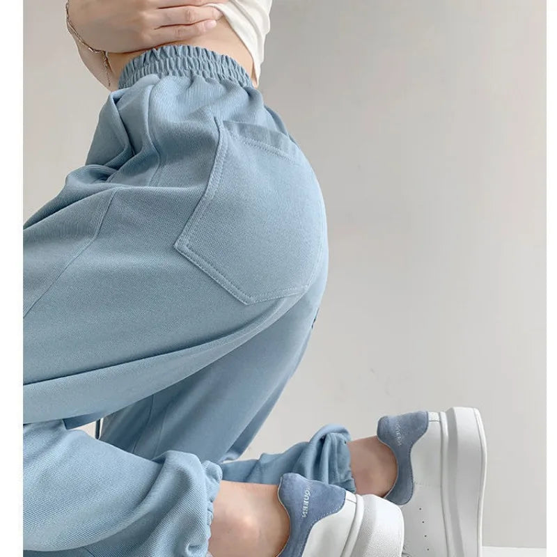 Nouveau Jogging pantalons de survêtement femmes Joggers pantalons de sport mode femme coréen survêtement Pantalon femme