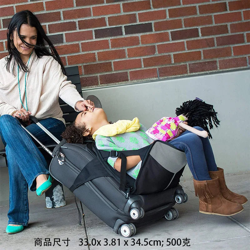 Valise peut s'asseoir sur une bandoulière, siège pour enfants, coussin de bagage, coussin de voyage pour bébé