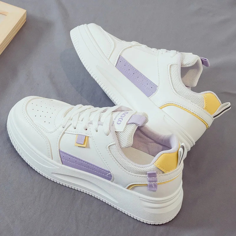 Basket Femme 2026 Nouvelle Collection Chaussures de Sport à Semelle Souple pour Femme, Chaussures Décontractées Haut de Gamme à Semelle Épaisse Printemps-Automne