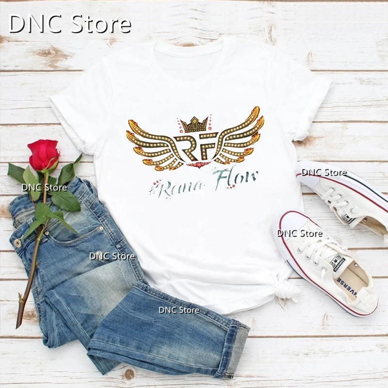Mode femmes T-Shirts Cool la reine du flux chanteur de musique imprimé graphique T-Shirts Femme été Hip Hop 90'S filles t-shirt hauts
