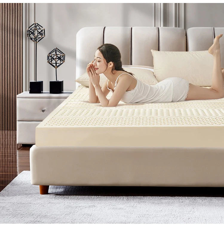 Matelas en Latex naturel 100% importé de thaïlande, tapis de sol Tatami pliable à rebond lent, pour maison, hôtel, tapis supérieur de luxe, cadeau