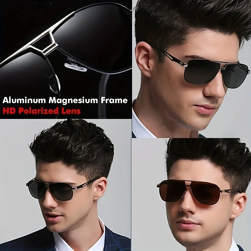 Lunettes De Soleil dégradées De mode pour hommes, grande monture, pilote, Design Anti-reflet, Lunette De Soleil Homme UV400