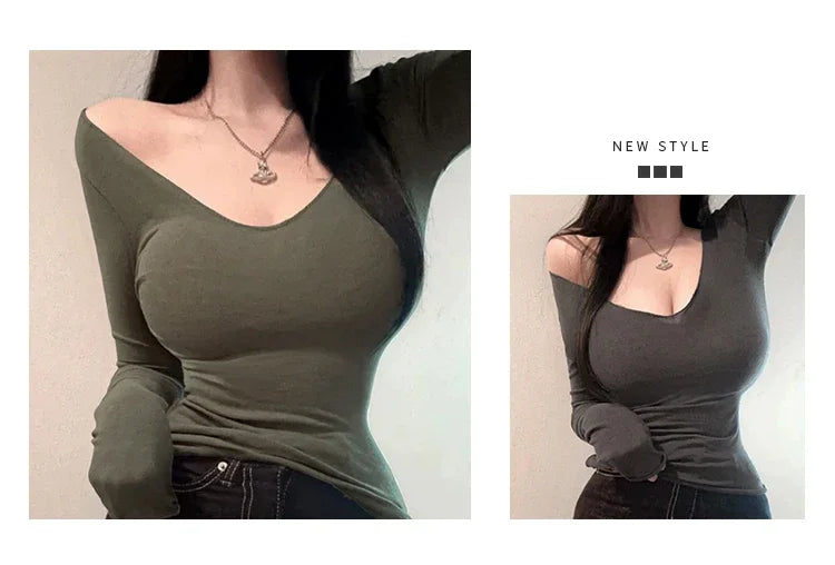 Femmes T-Shirt 2026 été basique t-shirt style décontracté col rond Femme vêtements Sexy poitrine basse voir à travers doux mince hauts T-Shirt Femme