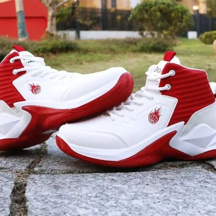 Chaussures de basket-ball pour hommes, baskets hautes, respirantes, antidérapantes, à la mode, pour l'extérieur, chaussures de sport, Zapatillas