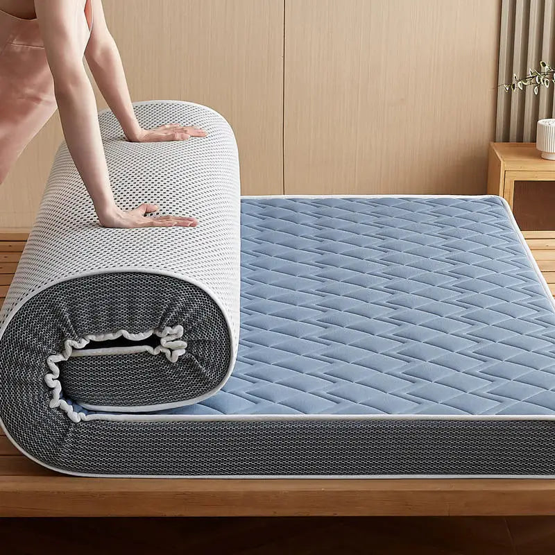 Matelas en latex naturel pour la maison, chambre à coucher, tatami, coussin en coton à mémoire de forme, rembourré, pour location, dortoir d'étudiant, épaissi