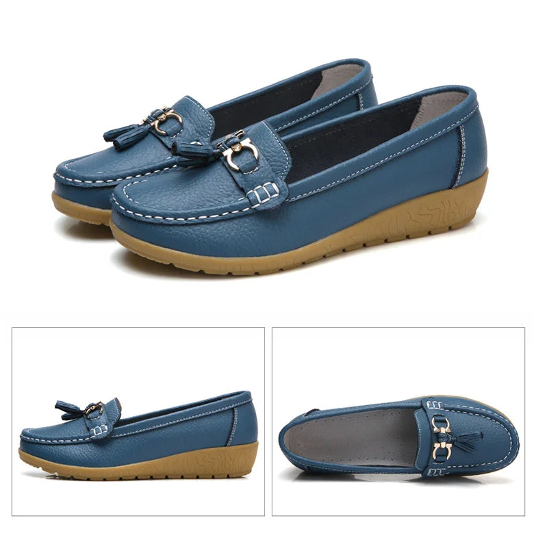 Femme chaussures talons bas chaussures décontractées femmes mocassins sans lacet chaussures plates Mocassins Femmes chaussures confortables femmes chaussures plates blanc