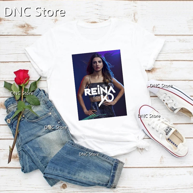 Mode femmes T-Shirts Cool la reine du flux chanteur de musique imprimé graphique T-Shirts Femme été Hip Hop 90'S filles t-shirt hauts