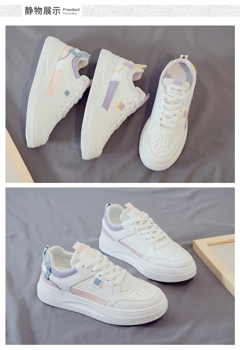 Basket Femme 2026 Nouvelle Collection Chaussures de Sport à Semelle Souple pour Femme, Chaussures Décontractées Haut de Gamme à Semelle Épaisse Printemps-Automne