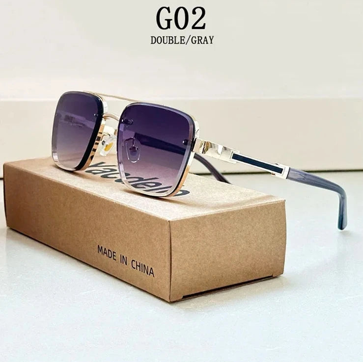2025 Lunettes De Soleil carrées hommes luxe Vintage Lunettes De Soleil femmes à la mode rétro Lunettes De Soleil Hombre Lunette Soleil Femme