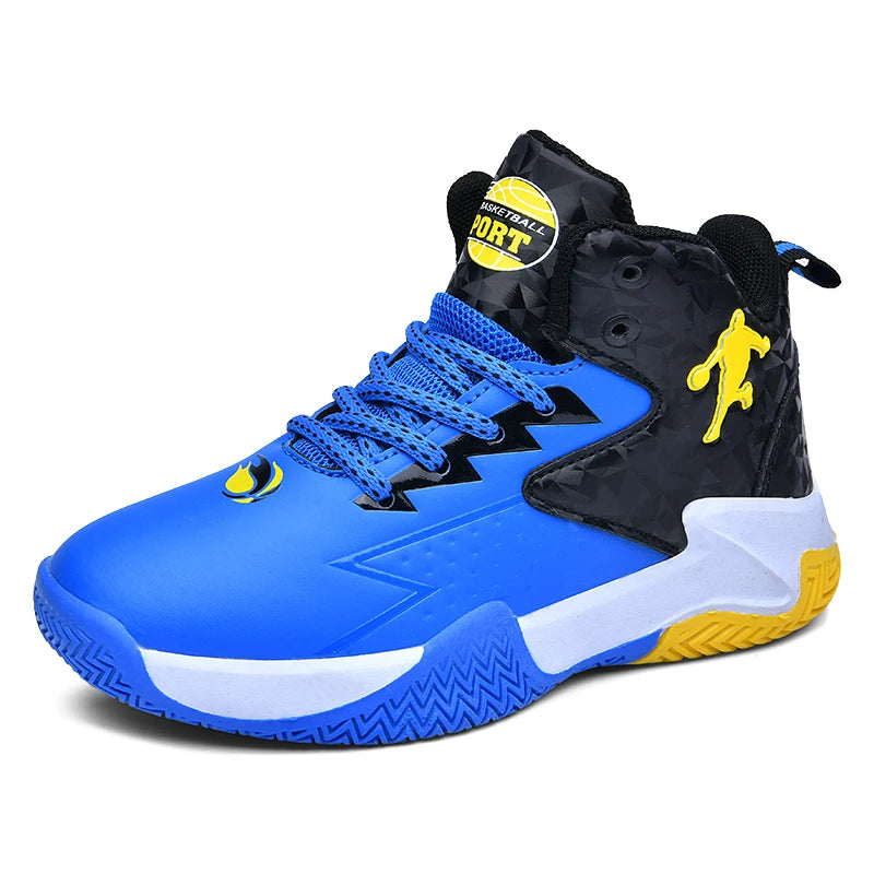 Chaussures de basket-ball classiques pour enfants, baskets antidérapantes d'extérieur pour garçons et filles, baskets décontractées à plateforme, chaussures de sport pour enfants