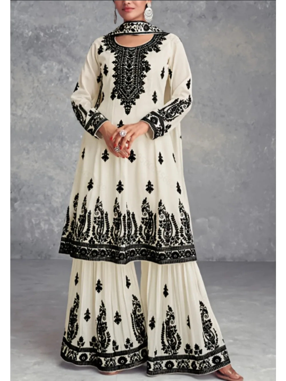 Musulman 2 pièces Ensemble femmes imprimer Blouse dubaï inde haut pantalon à jambes larges costume Maroc Musulman Ensemble décontracté Femme tenues arabes