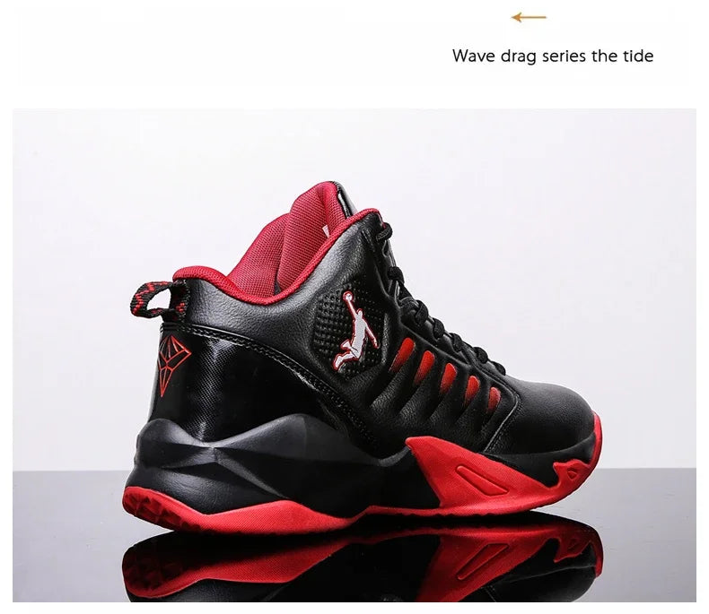 Baskets en cuir de marque pour hommes, chaussures de Basket-ball confortables, légères et antidérapantes, panier d'entraînement, bottes de basket-ball imperméables