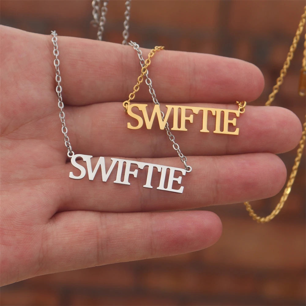 Nouveau 1989 TS version collier réputation chanteur Signature sans peur parler maintenant colliers pour amateur de musique TS inspiré Fan cadeau