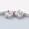 Breloques en forme de cœur en émail rose, pendentifs de Style Y2K pour la fabrication de bricolage, accessoires de collier faits à la main, bijoux, 10 pièces