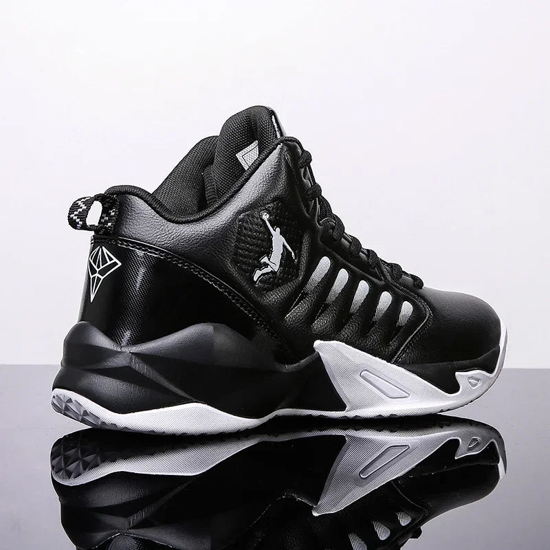 Baskets en cuir de marque pour hommes, chaussures de Basket-ball confortables, légères et antidérapantes, panier d'entraînement, bottes de basket-ball imperméables