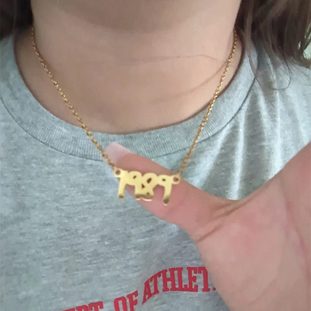 Nouveau 1989 TS version collier réputation chanteur Signature sans peur parler maintenant colliers pour amateur de musique TS inspiré Fan cadeau