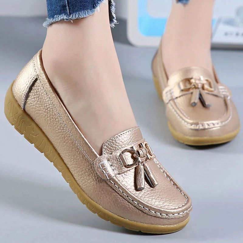 Femme chaussures talons bas chaussures décontractées femmes mocassins sans lacet chaussures plates Mocassins Femmes chaussures confortables femmes chaussures plates blanc