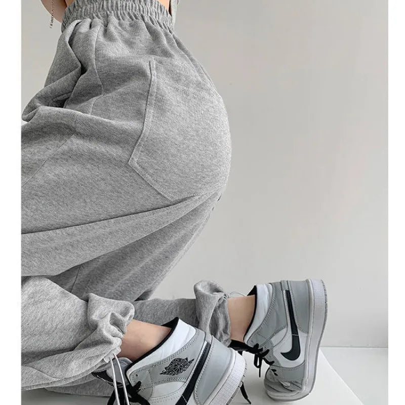 Nouveau Jogging pantalons de survêtement femmes Joggers pantalons de sport mode femme coréen survêtement Pantalon femme