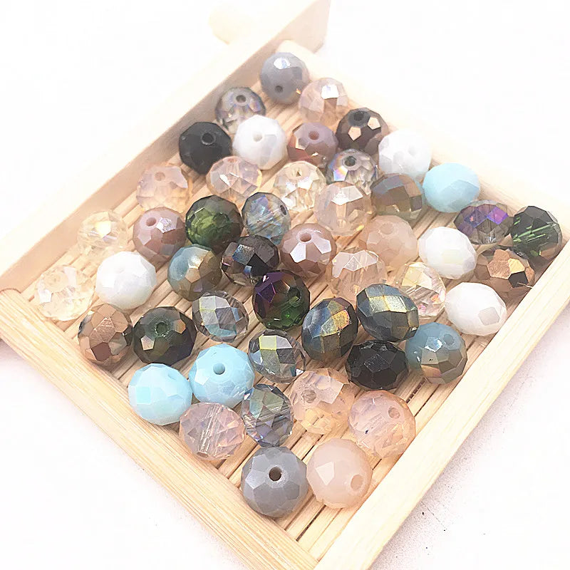Nouveau 4x3/6x4/8x6mm Rondelle autriche perles de verre de cristal à facettes perles d'espacement en vrac fabrication de bijoux à bricoler soi-même pour Bracelet collier