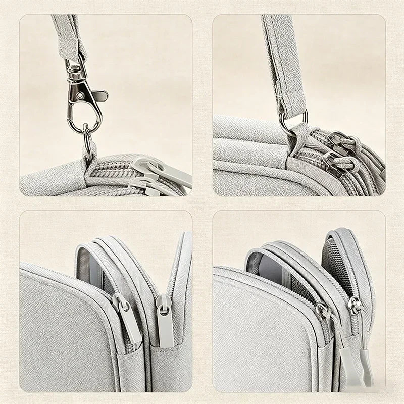 Sac de voyage, pochette de rangement, organisateur de câbles portable, sac à fermeture éclair, accessoires de voyage, indispensable pour les voyages