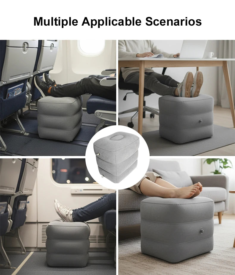 Matelas gonflable de repose-pieds d'air de tapis de trois couches pour le tapis confortable portatif de lit de voyage de sommeil
