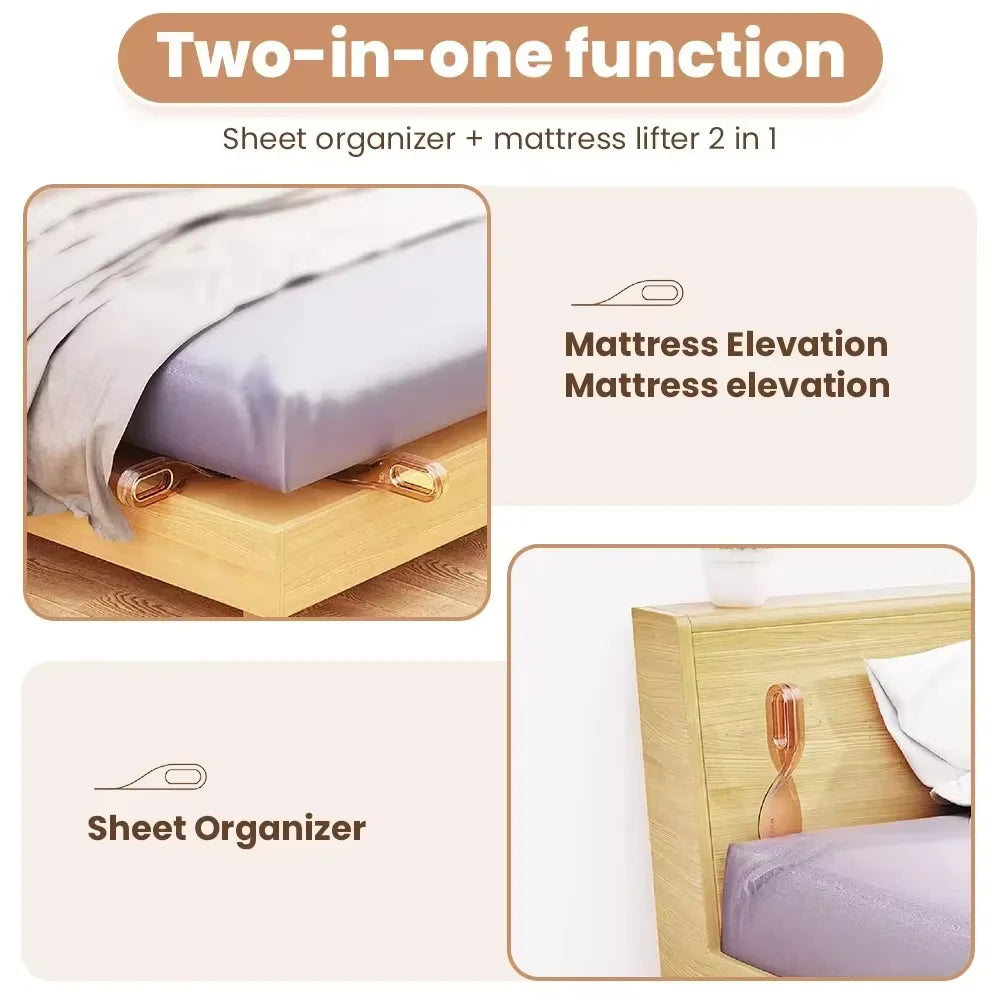 Outil Portable à changement de feuilles, lève-matelas ergonomique, cale, aide au lit, aide au levage des matelas domestique