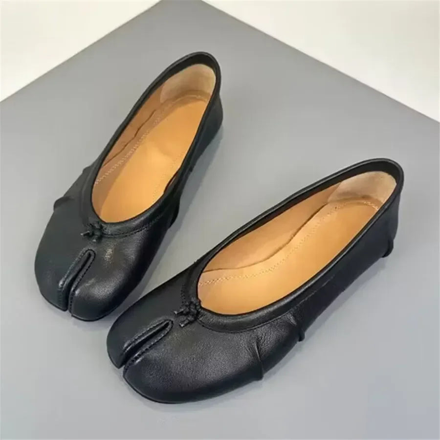 Chaussures de créateur pour femmes, ballerines confortables et tendance, chaussures décontractées à bout fendu pour le printemps, chaussures de danse, baskets, zapatillas