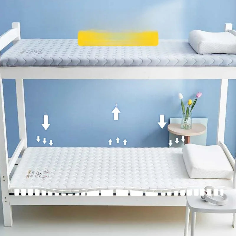 Matelas en latex souple pour usage domestique, tapis de couchage Tatami pour dortoir étudiant, matelas simple en éponge, spécial location, couette.