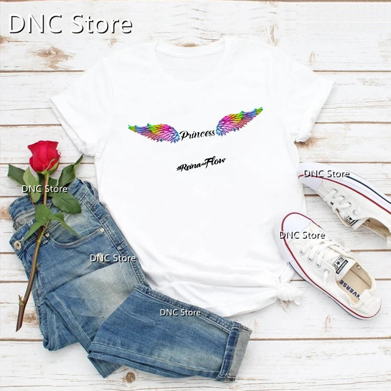 Mode femmes T-Shirts Cool la reine du flux chanteur de musique imprimé graphique T-Shirts Femme été Hip Hop 90'S filles t-shirt hauts