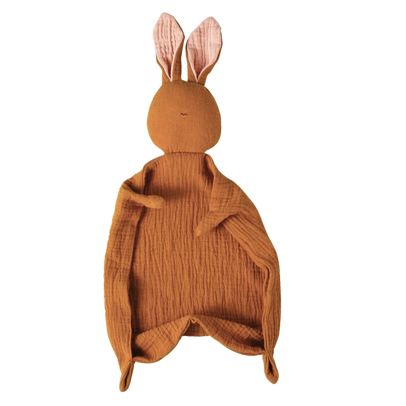 Serviette apaisante pour bébé, 100% mousseline de coton, mouchoir de dessin animé pour bébé, lapin mignon, jouet d'aide au sommeil, poupée apaisante en gaze