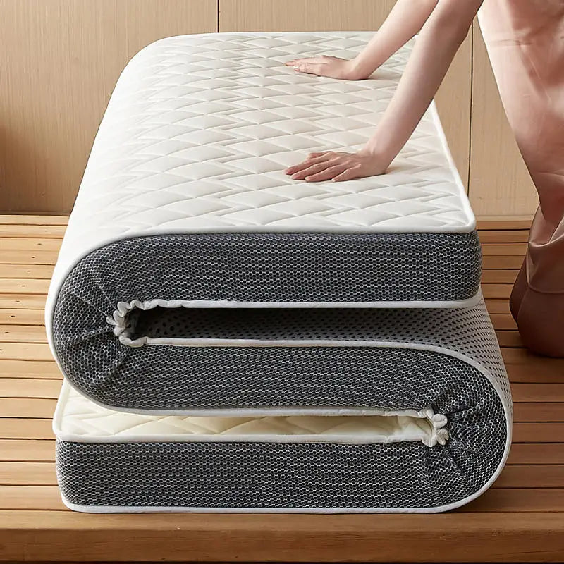 Matelas en latex naturel pour la maison, chambre à coucher, tatami, coussin en coton à mémoire de forme, rembourré, pour location, dortoir d'étudiant, épaissi