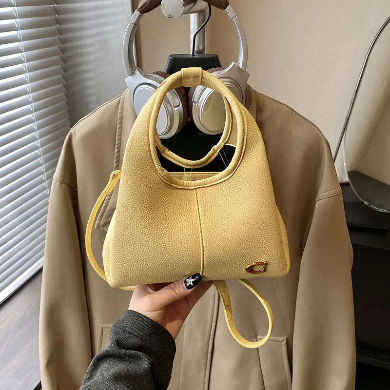 Sac seau en daim style coréen pour femme, sac à bandoulière décontracté, nouvelle collection printemps 2026