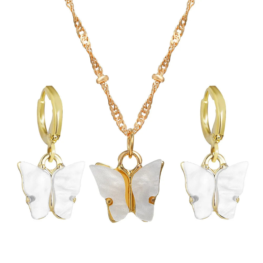 Ensemble de colliers et boucles d'oreilles pour femmes, pendentif en cristal rose en Zircon en forme de cœur, bijoux pour femmes, cadeaux exquis, nouvelle mode