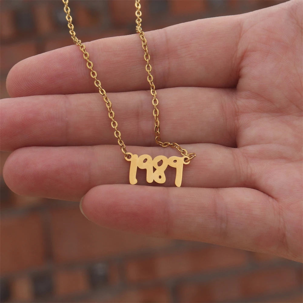 Nouveau 1989 TS version collier réputation chanteur Signature sans peur parler maintenant colliers pour amateur de musique TS inspiré Fan cadeau