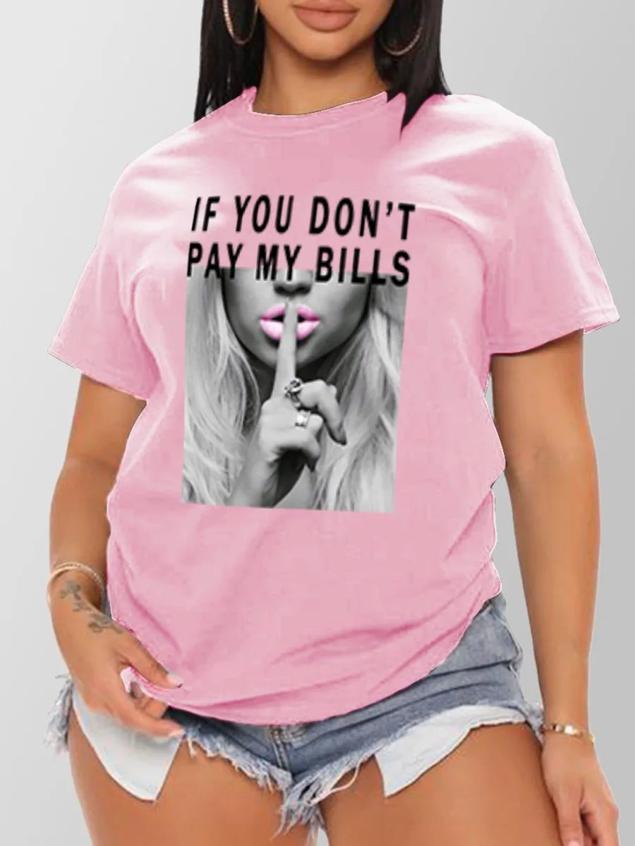 T-shirt femme mode rue manches courtes hauts chemise ample surdimensionné t-shirts créativité Streettshirt individuel décontracté caillot