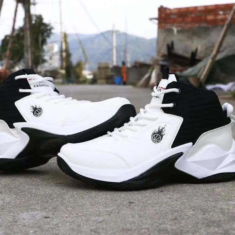 Chaussures de basket-ball pour hommes, baskets hautes, respirantes, antidérapantes, à la mode, pour l'extérieur, chaussures de sport, Zapatillas