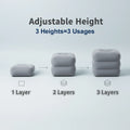Matelas gonflable de repose-pieds d'air de tapis de trois couches pour le tapis confortable portatif de lit de voyage de sommeil